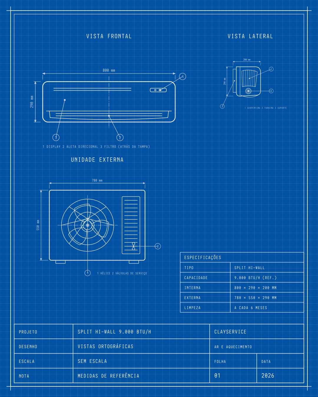 Prancha split blueprint